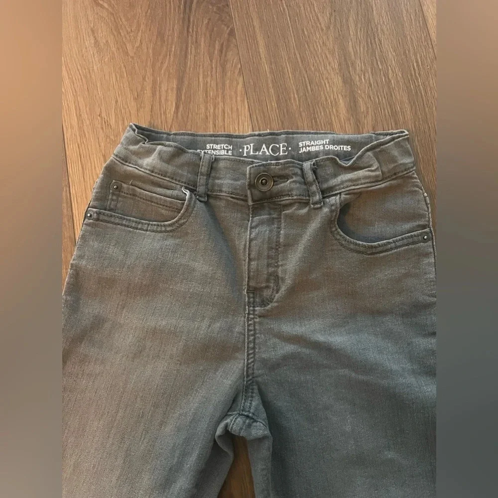 Children’s Place Boys Straight Jambe Jeans Gray Size 10